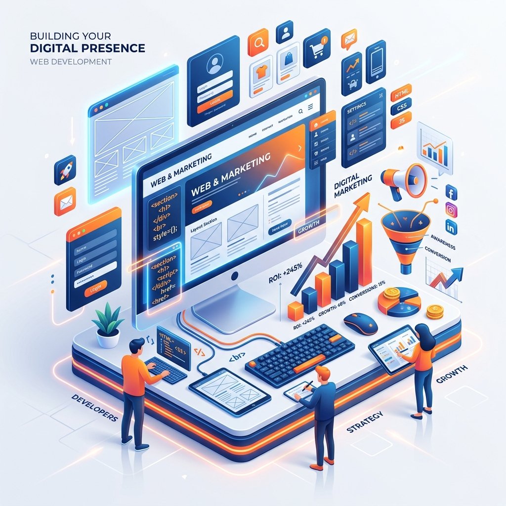 Web Development Illustration Web Development Illustration